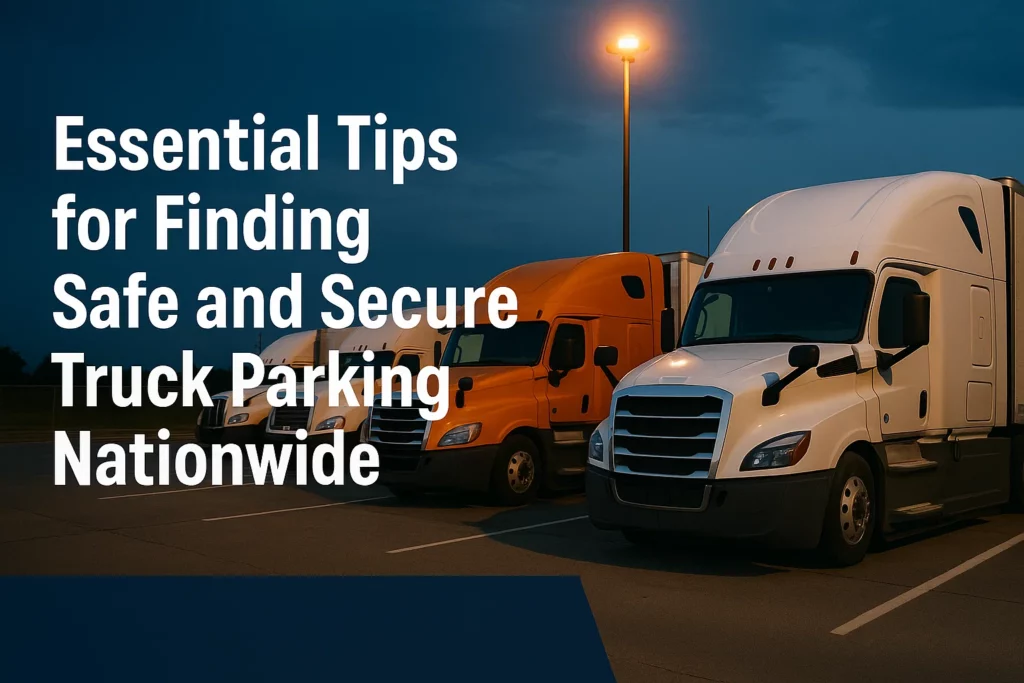 Essential Tips for Finding Safe and Secure Truck Parking Nationwide
