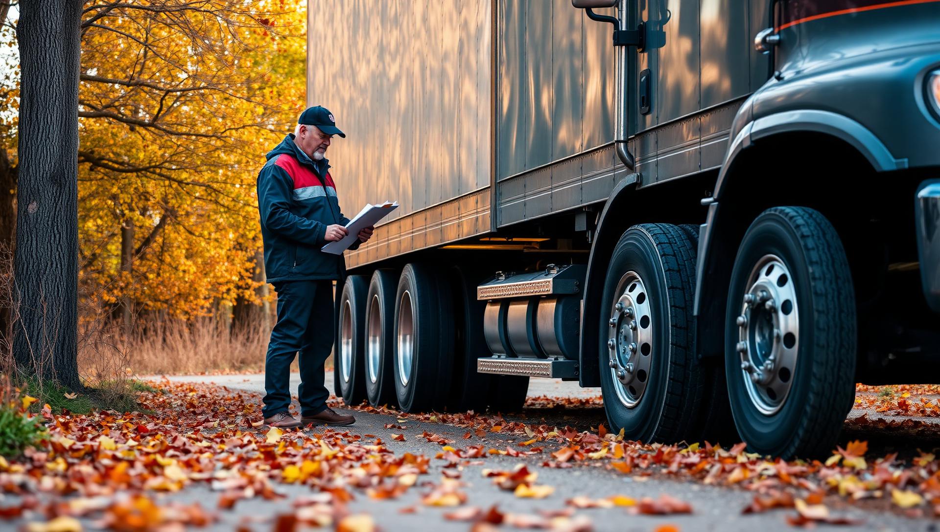Fall Pre-Trip Inspection Checklist for Long-Haul Truckers